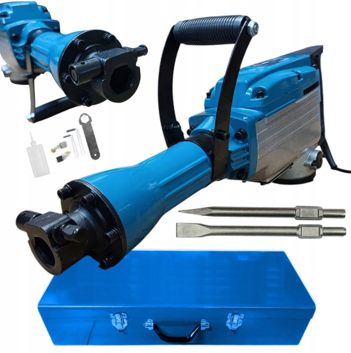 BULL-TECH BT-25601 Demolition Hammer – 1700W, 55J, HEX-30, +2 Chisels