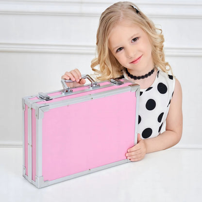 Laste kunstikomplekt 145 osa roosas kohvris - Ostuklikk