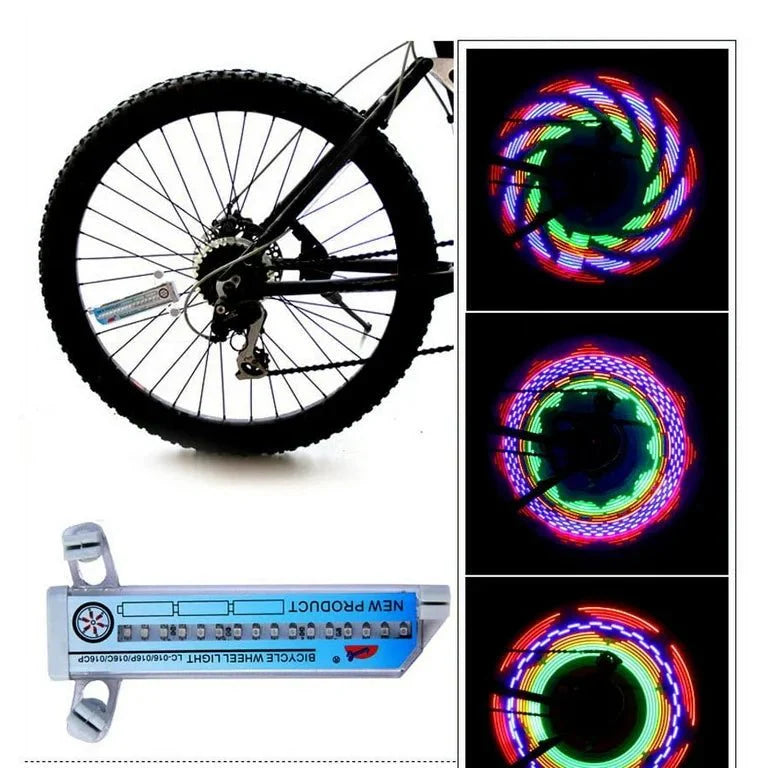 Jalgratta LED-tuli 32 LEDi ja 30 mustriga, 16.5 x 4 cm