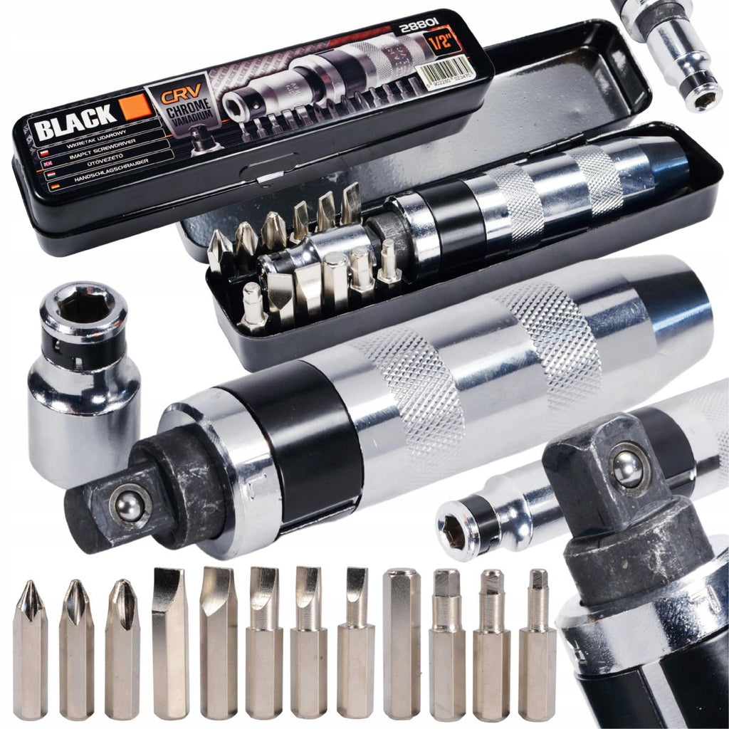 Löök-kruvikeeraja komplekt 13 otsikuga