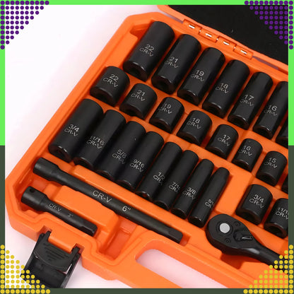 Lööktopsikute ja padrunvõtmete komplekt 3/8'', 50 osa - Ostuklikk