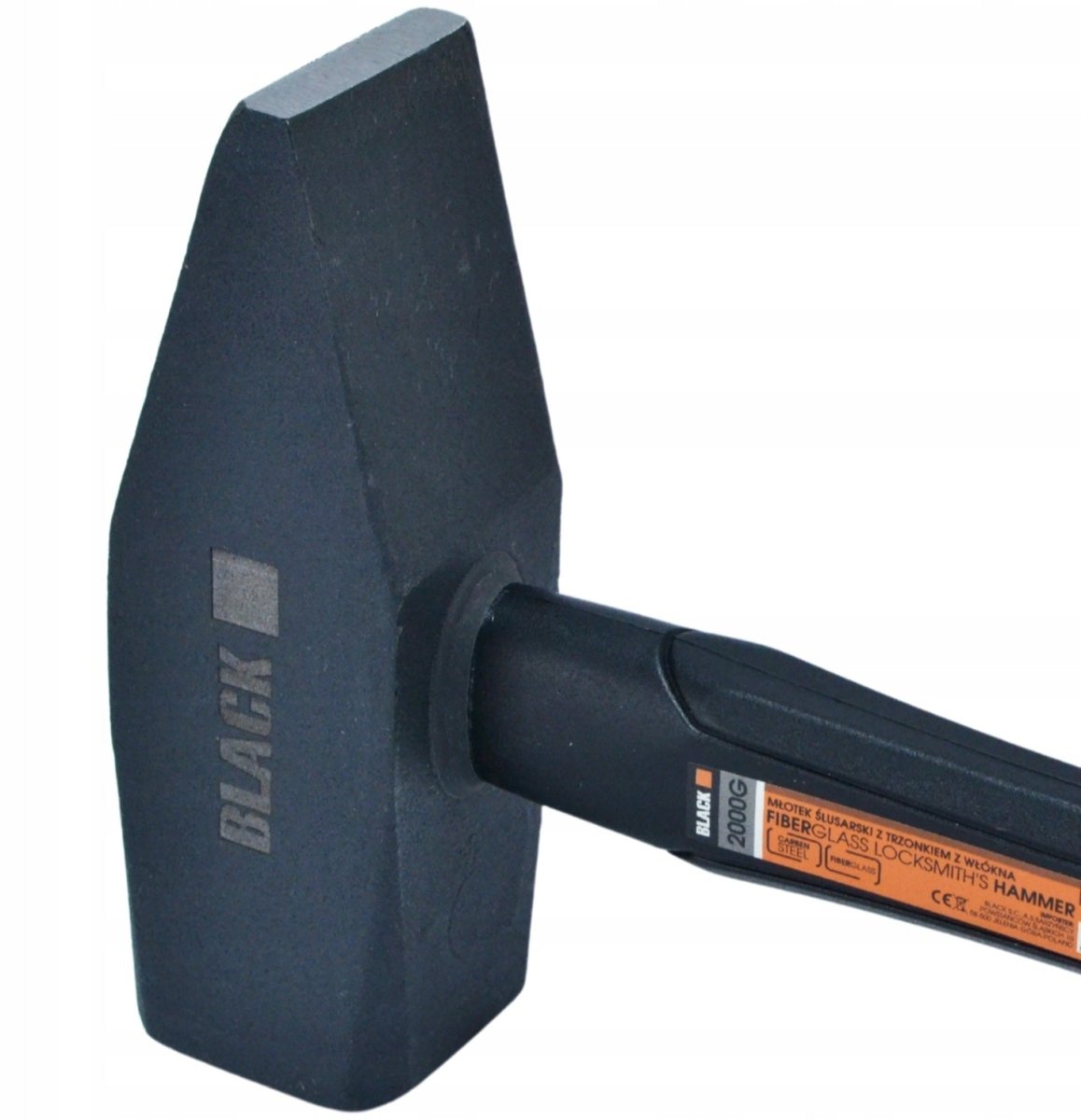 Lukksepa haamer 2000 g (2 kg), klaaskiust vars – Black - Ostuklikk