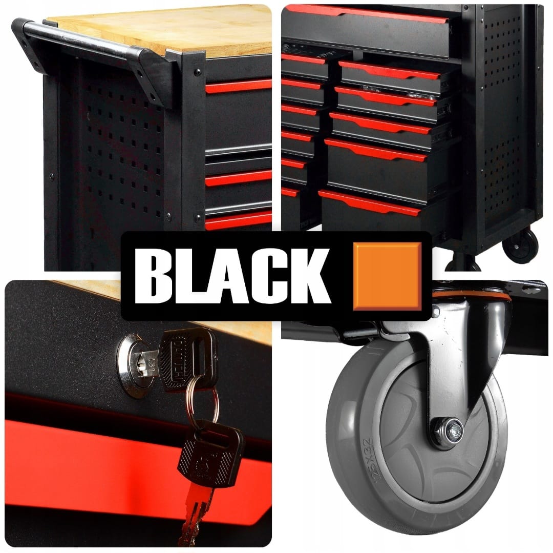BLACK 542-osaline professionaalne tööriistakäru 10504