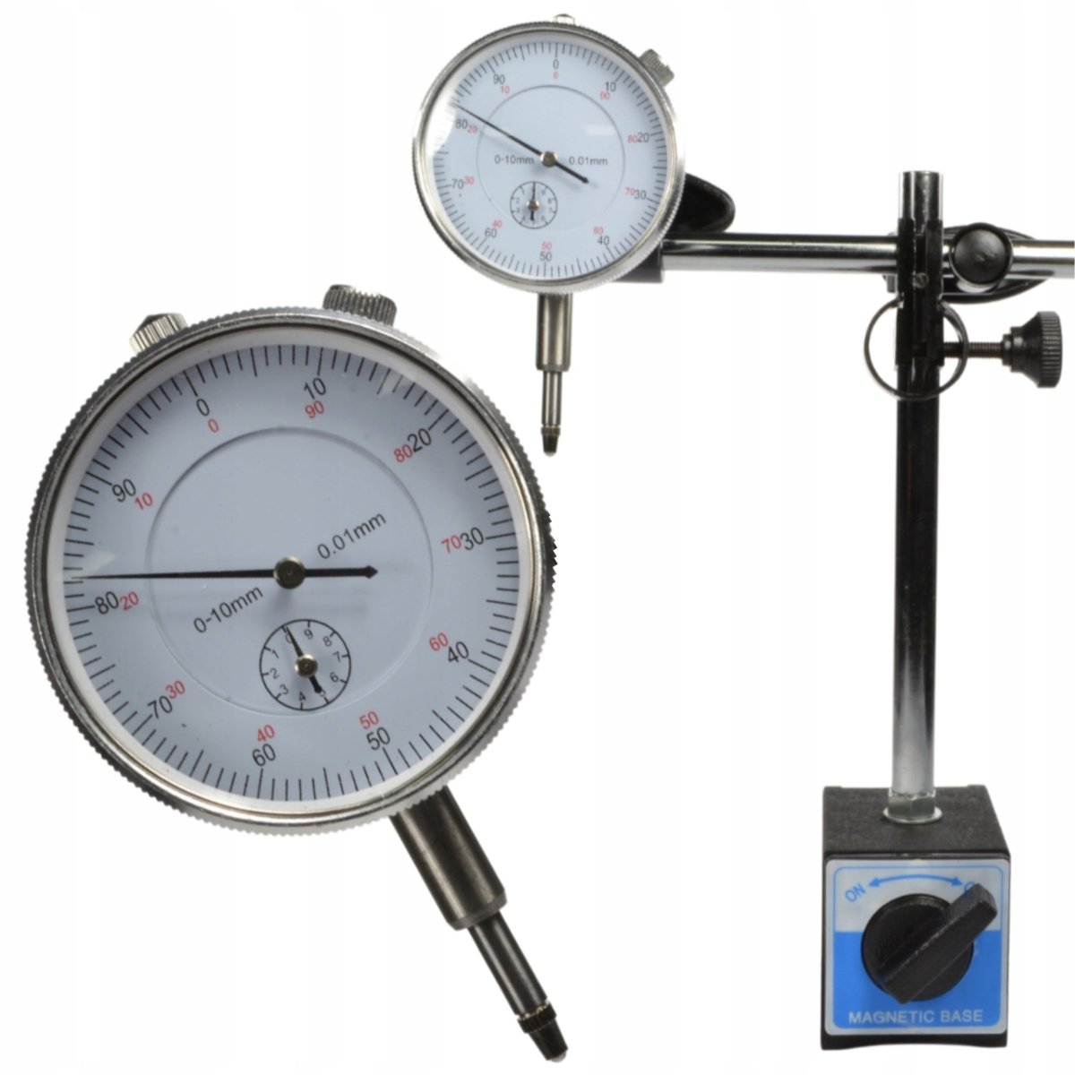 Magnetiline alus koos indikaatoriga 0–10 mm