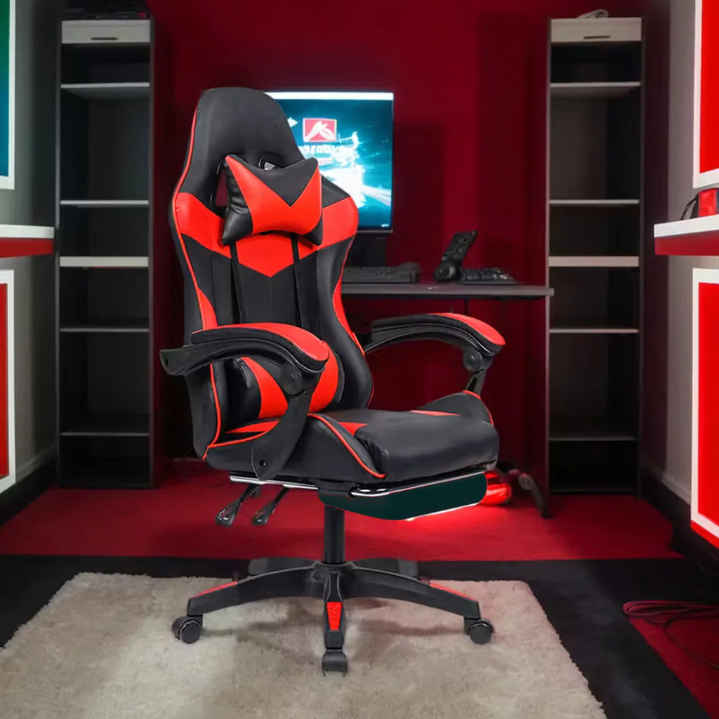 Mänguri/kontoritool jalatoega, kandevõime kuni 150 kg