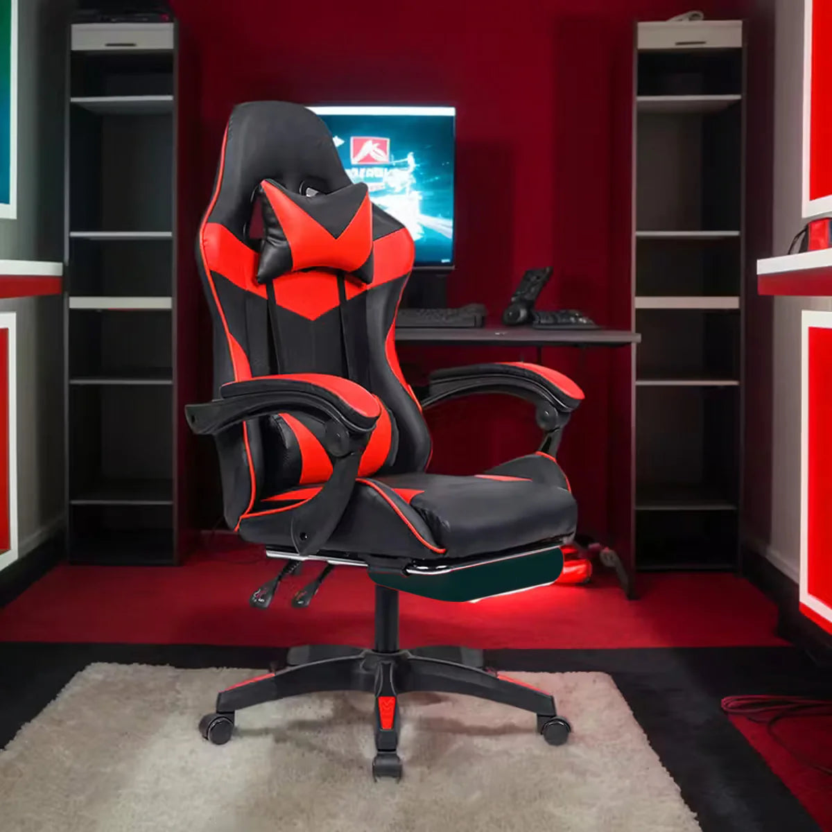 Mänguri/kontoritool jalatoega, kandevõime kuni 150 kg