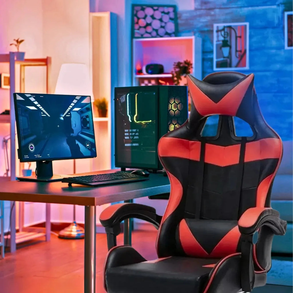 Mänguri/kontoritool jalatoega, kandevõime kuni 150 kg