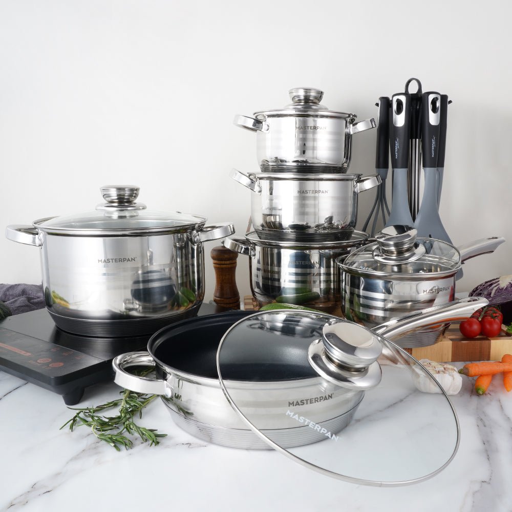 Masterpan 12-Piece Cookware Set with Lids