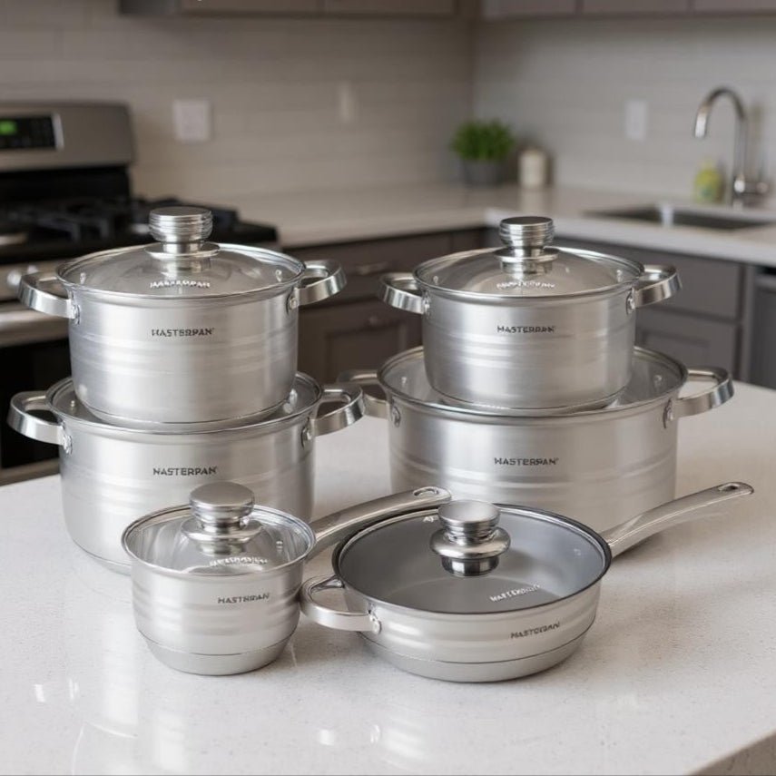 Masterpan 12-Piece Cookware Set with Lids