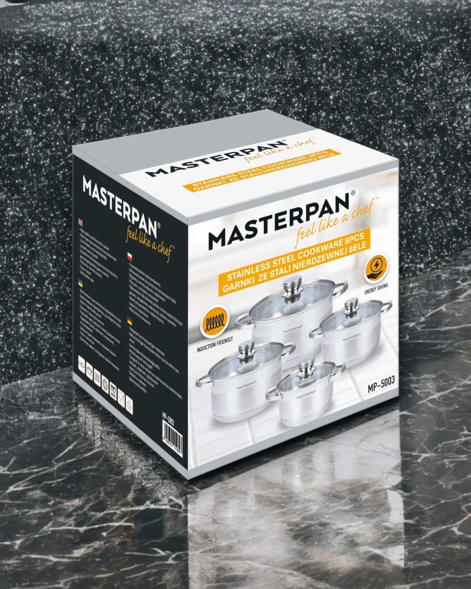 Masterpan 8-Piece Pot Set with Lids
