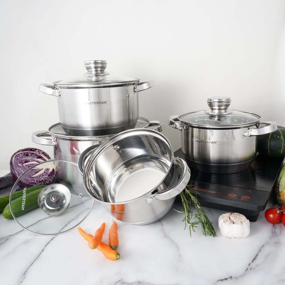 Masterpan 8-Piece Pot Set with Lids