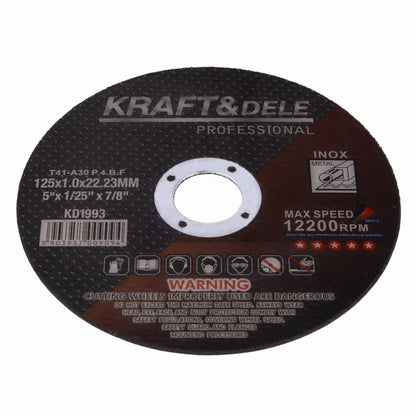 Metalli lõikeketas KD1993 – 125×1,0×22,23 mm (pakis 25 tk) - Ostuklikk