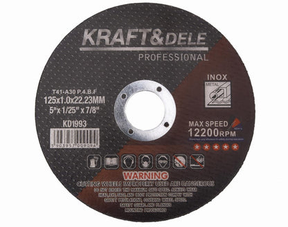 Metalli lõikeketas KD1993 – 125×1,0×22,23 mm (pakis 25 tk) - Ostuklikk