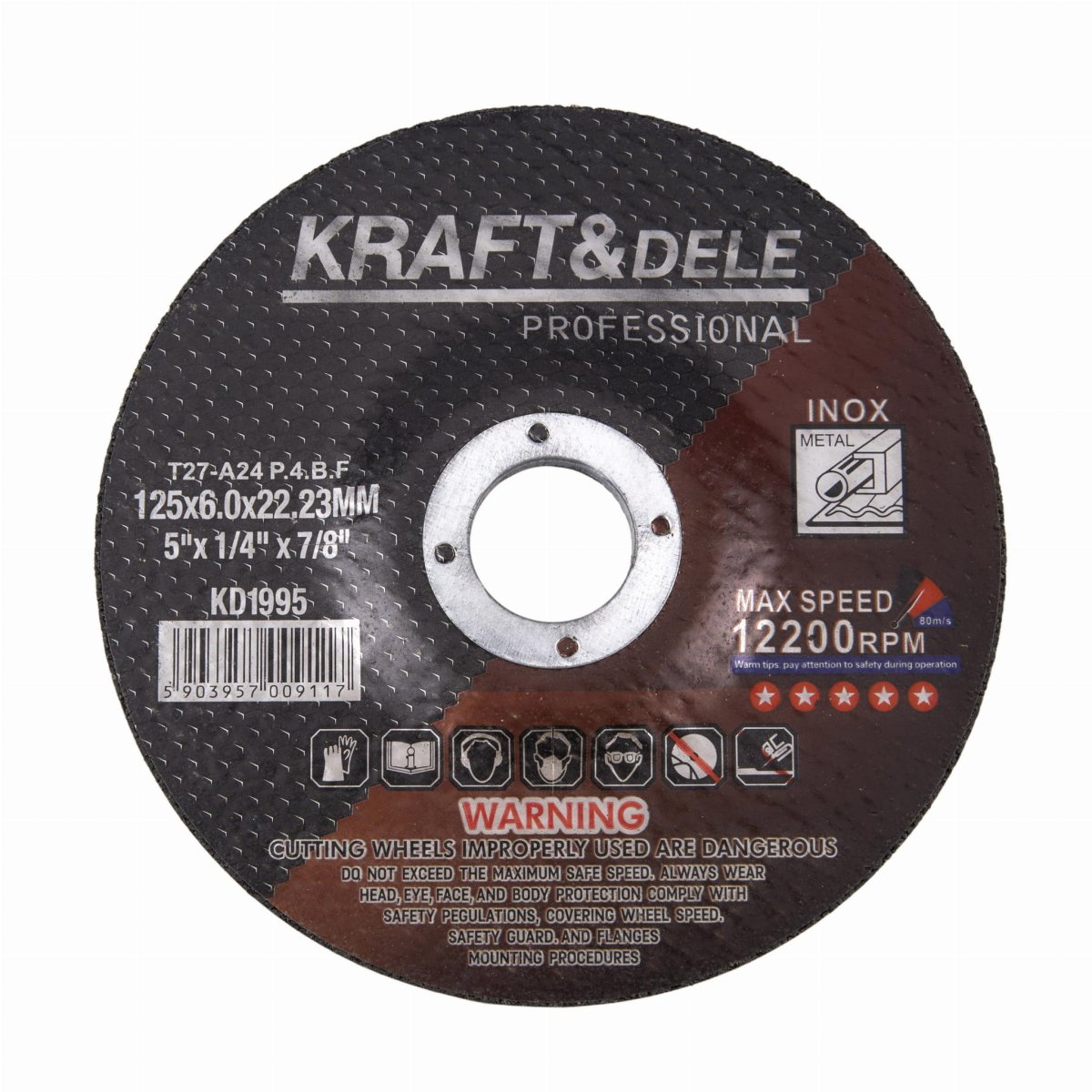 Metalli lõikeketas KD1995 – 125×6,0×22,23 mm (pakis 5 tk) - Ostuklikk