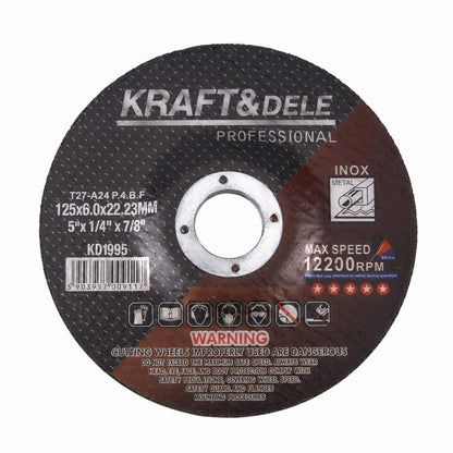 Metalli lõikeketas KD1995 – 125×6,0×22,23 mm (pakis 5 tk) - Ostuklikk