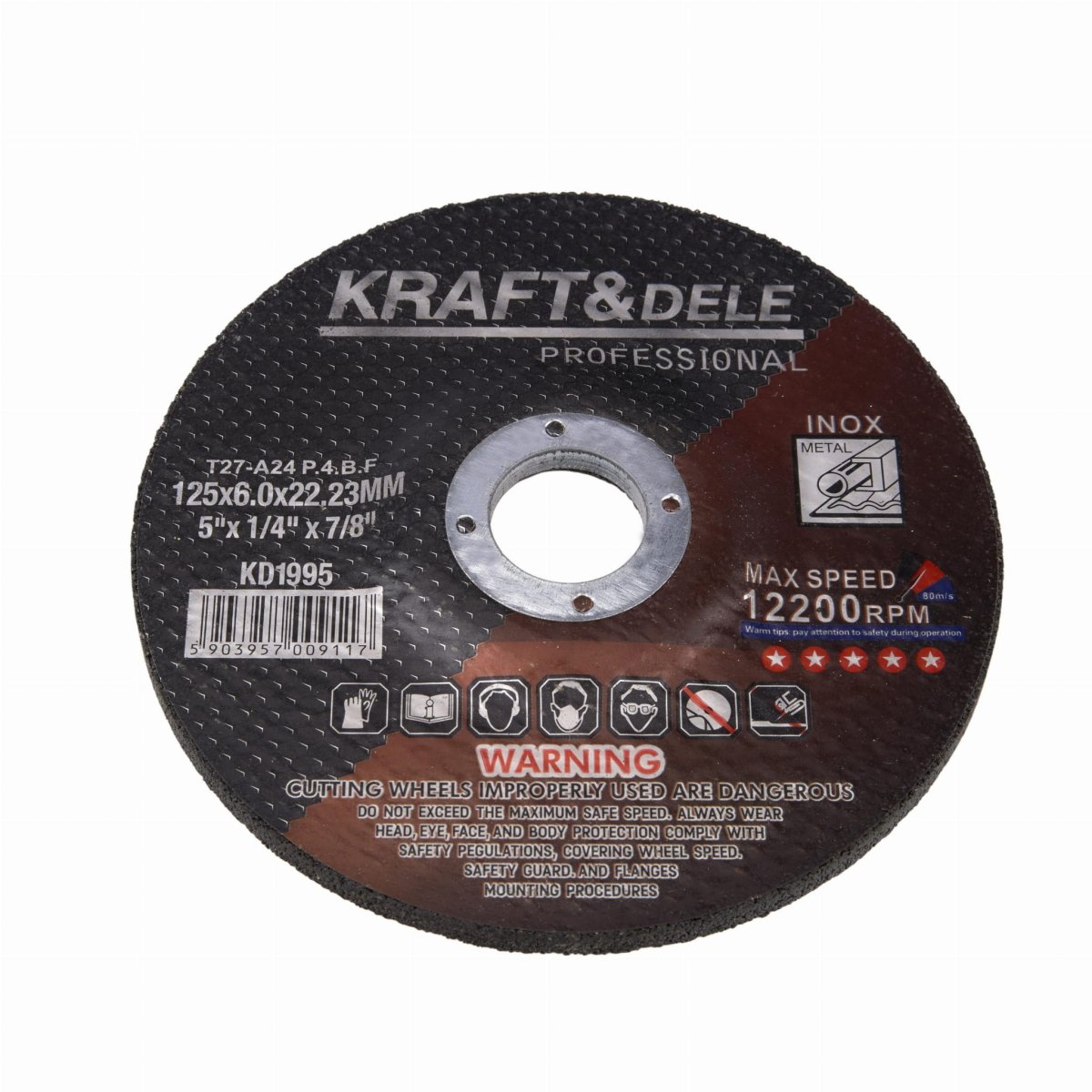 Metalli lõikeketas KD1995 – 125×6,0×22,23 mm (pakis 5 tk) - Ostuklikk