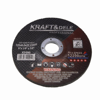 Metalli lõikeketas KD1995 – 125×6,0×22,23 mm (pakis 5 tk) - Ostuklikk