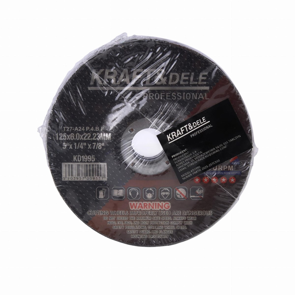 Metalli lõikeketas KD1995 – 125×6,0×22,23 mm (pakis 5 tk) - Ostuklikk