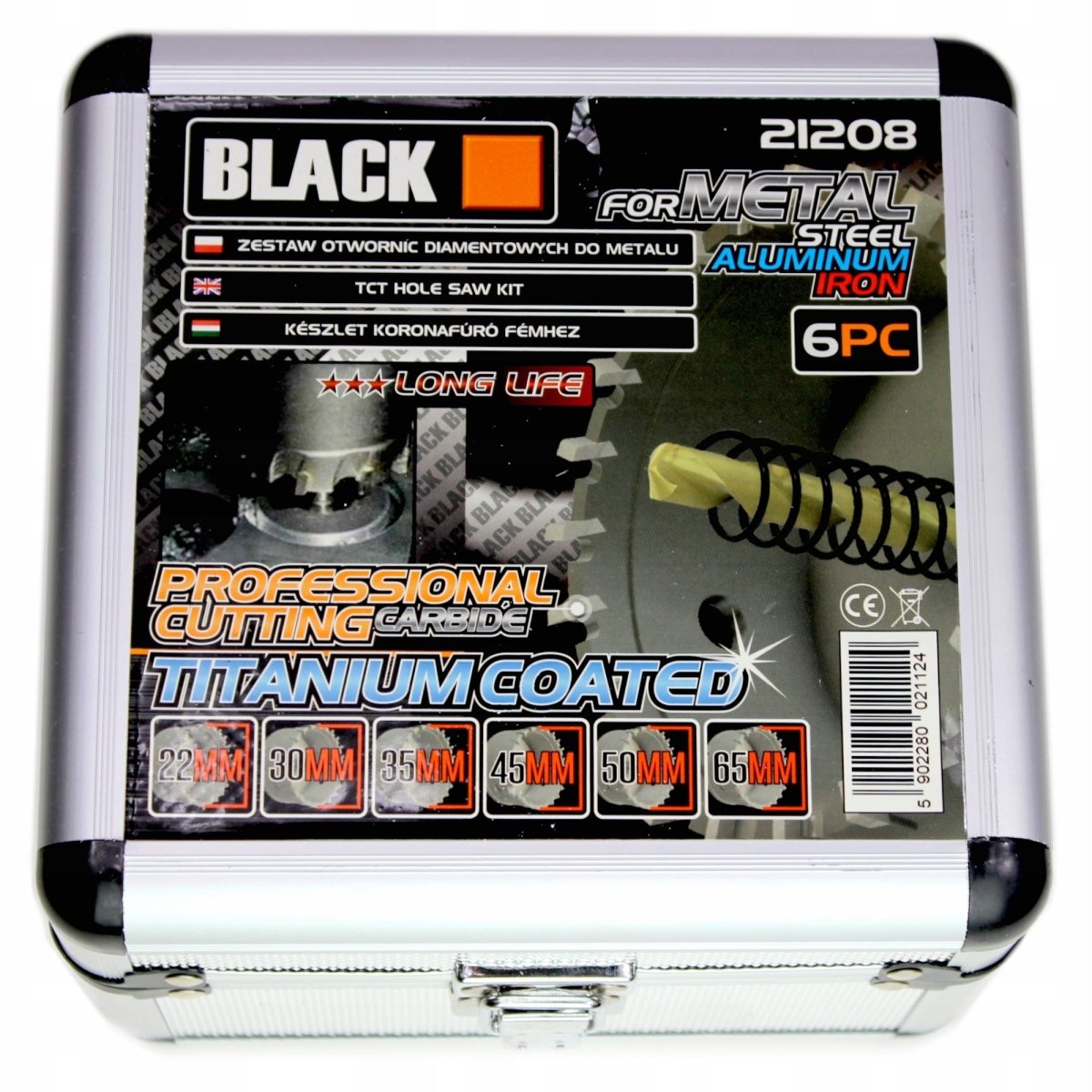 Black karbiidist avasaatjate komplekt 22-65mm metallile