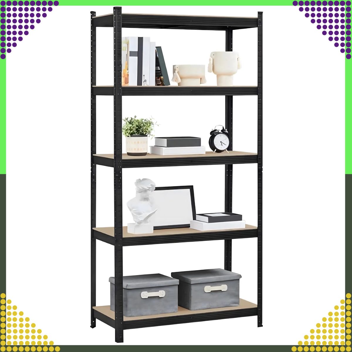 Metallriiul 180x90x40 cm – 5 riiulit, 875 kg - Ostuklikk