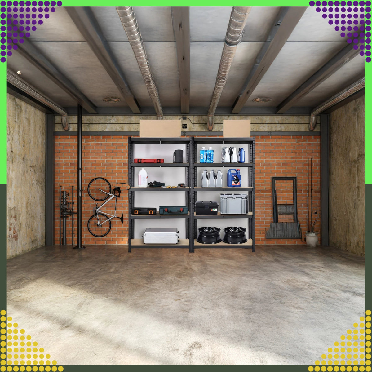 Metallriiul 180x90x40 cm – 5 riiulit, 875 kg - Ostuklikk