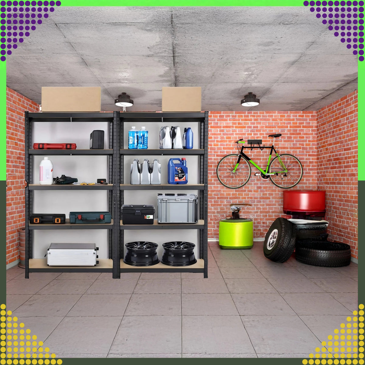 Metallriiul 180x90x40 cm – 5 riiulit, 875 kg - Ostuklikk