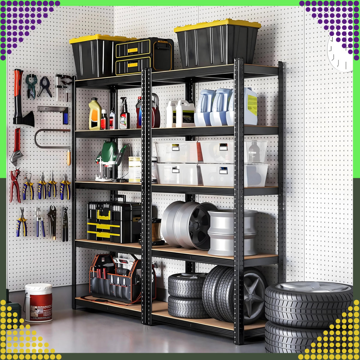 Metallriiul 180x90x40 cm – 5 riiulit, 875 kg - Ostuklikk