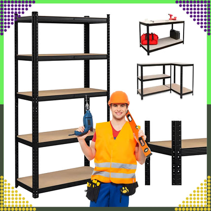 Metallriiul 180x90x40 cm – 5 riiulit, 875 kg - Ostuklikk