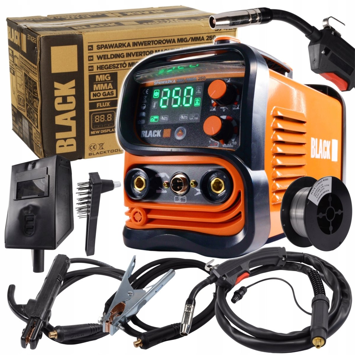 MIG/MAG MMA 250A inverter-keevitusmasin vooltraadiga