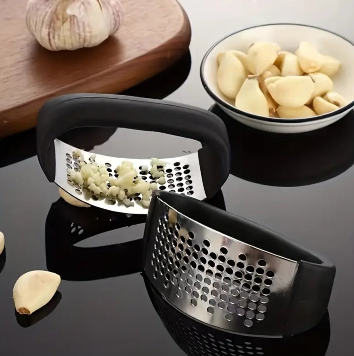 Multifunctional Stainless Steel Garlic Crusher