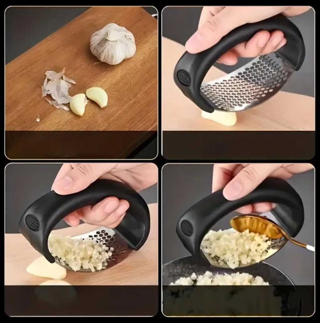 Multifunctional Stainless Steel Garlic Crusher