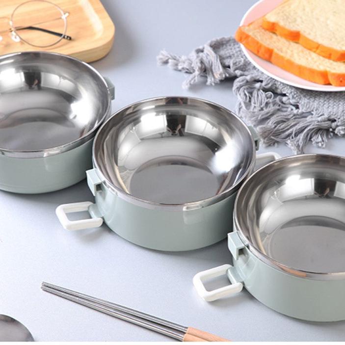 4-Piece Leakproof Food Container Set 2.8L Green