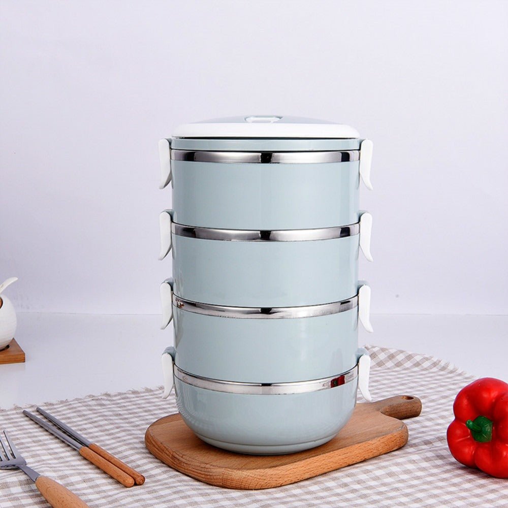 4-Piece Leakproof Food Container Set 2.8L Green