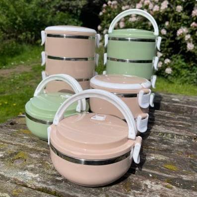 4-Piece Leakproof Food Container Set 2.8L Green