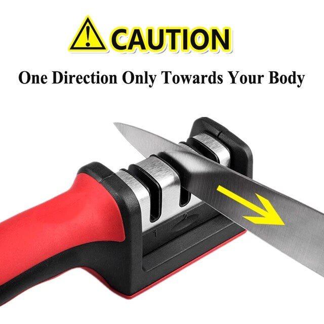 3-Stage Stainless Steel Knife Sharpener