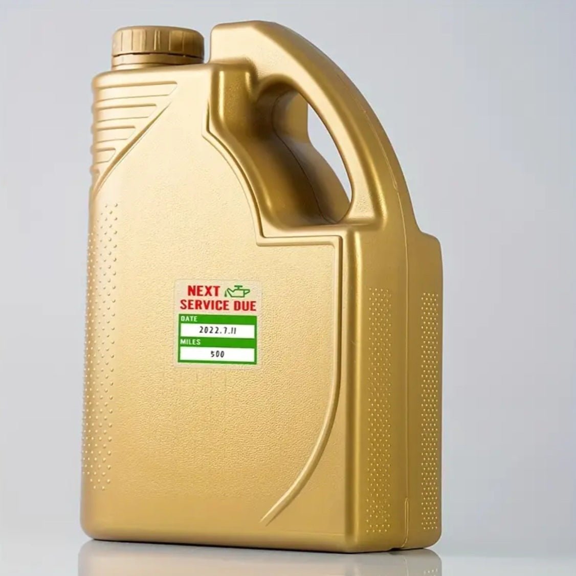 Õlivahetuse kleebised 51x51mm läbipaistev PET, 200 kleebist rullis