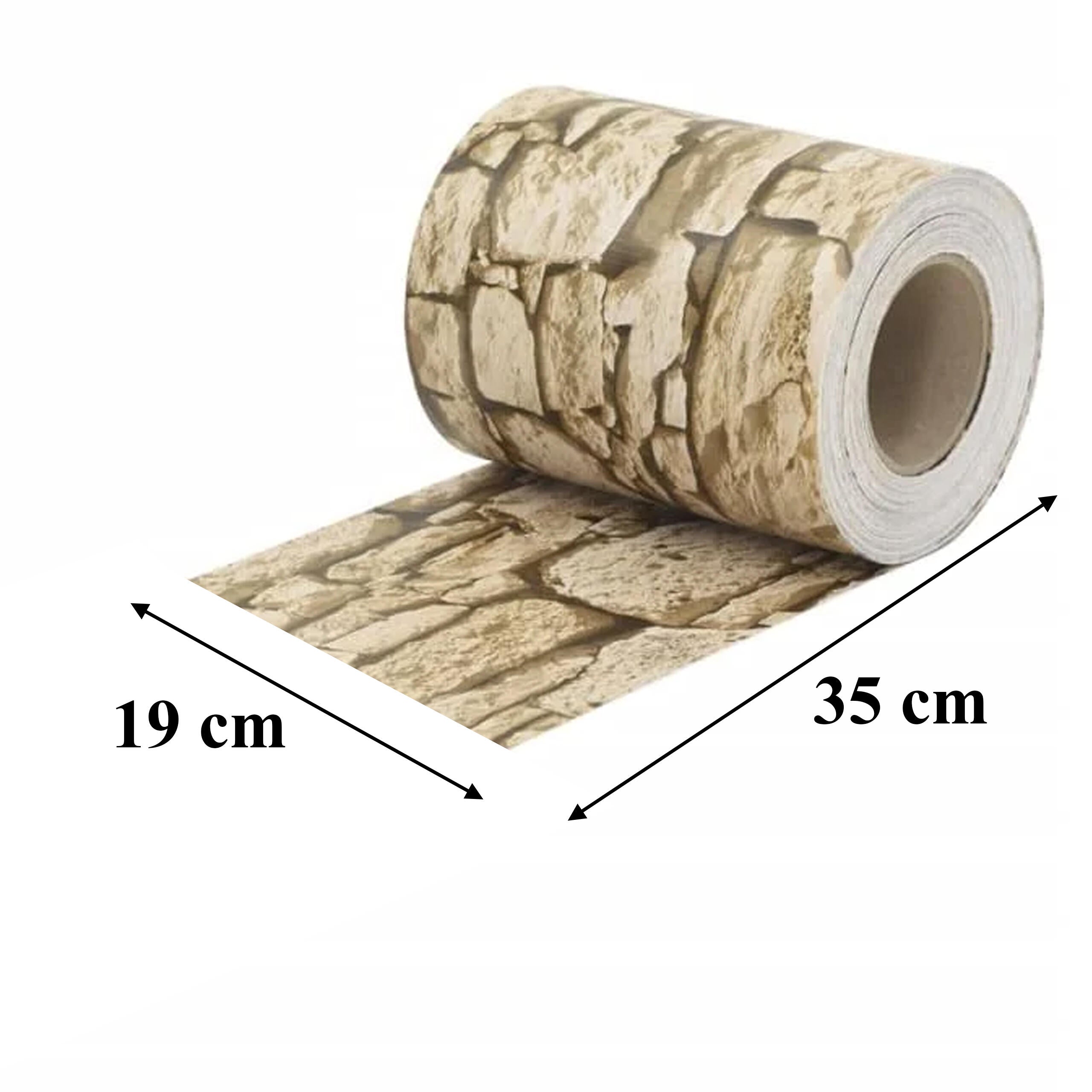 Aiaaiatõke teip 19cm x 35m UV kivimuster 336 tk