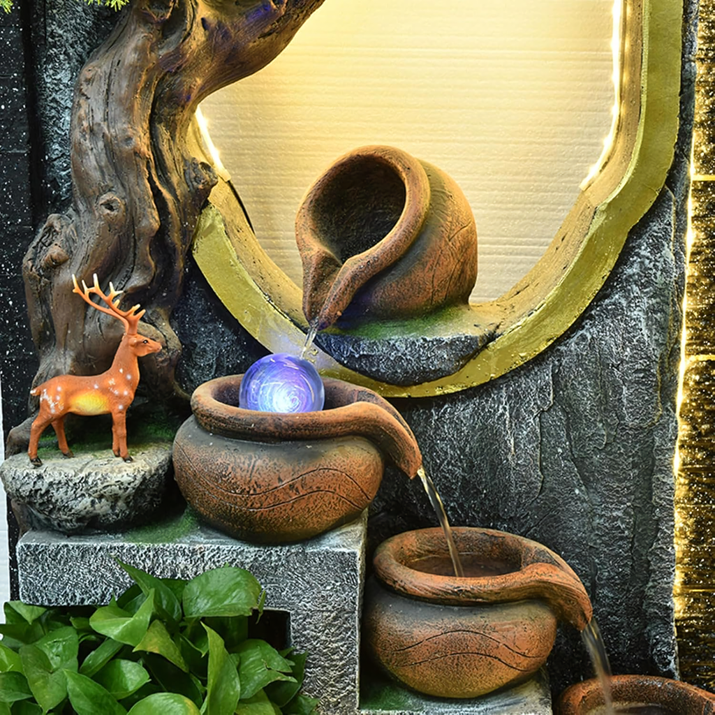Large Decorative Garden and Home Water Wall Fountain 184x120x44cm