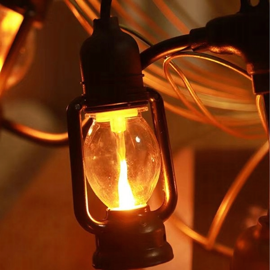 LED Decorative Light Garland 10 pcs Lanterns 10cm 5m