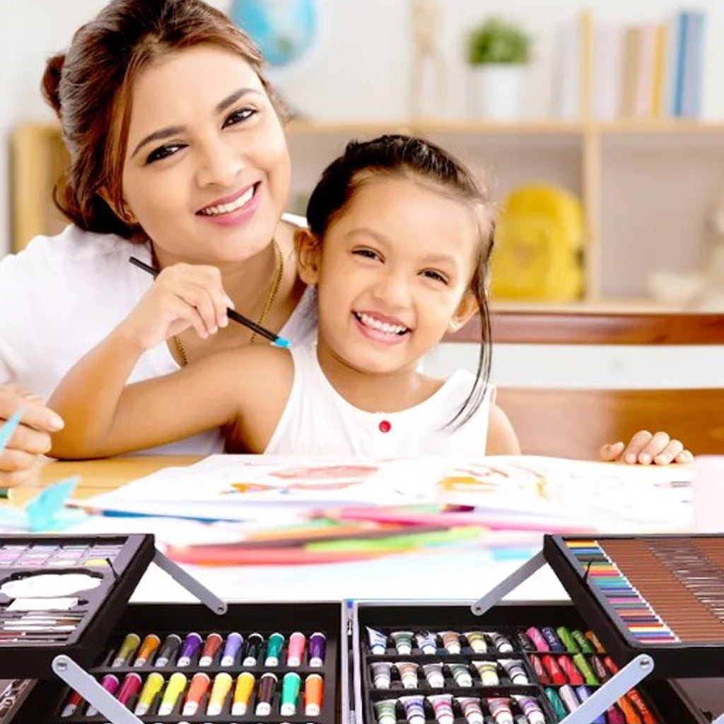 LASTE MAALIMISKOMPLEKT Kunstiline 145 tk SUUR KOHVER 204 tk