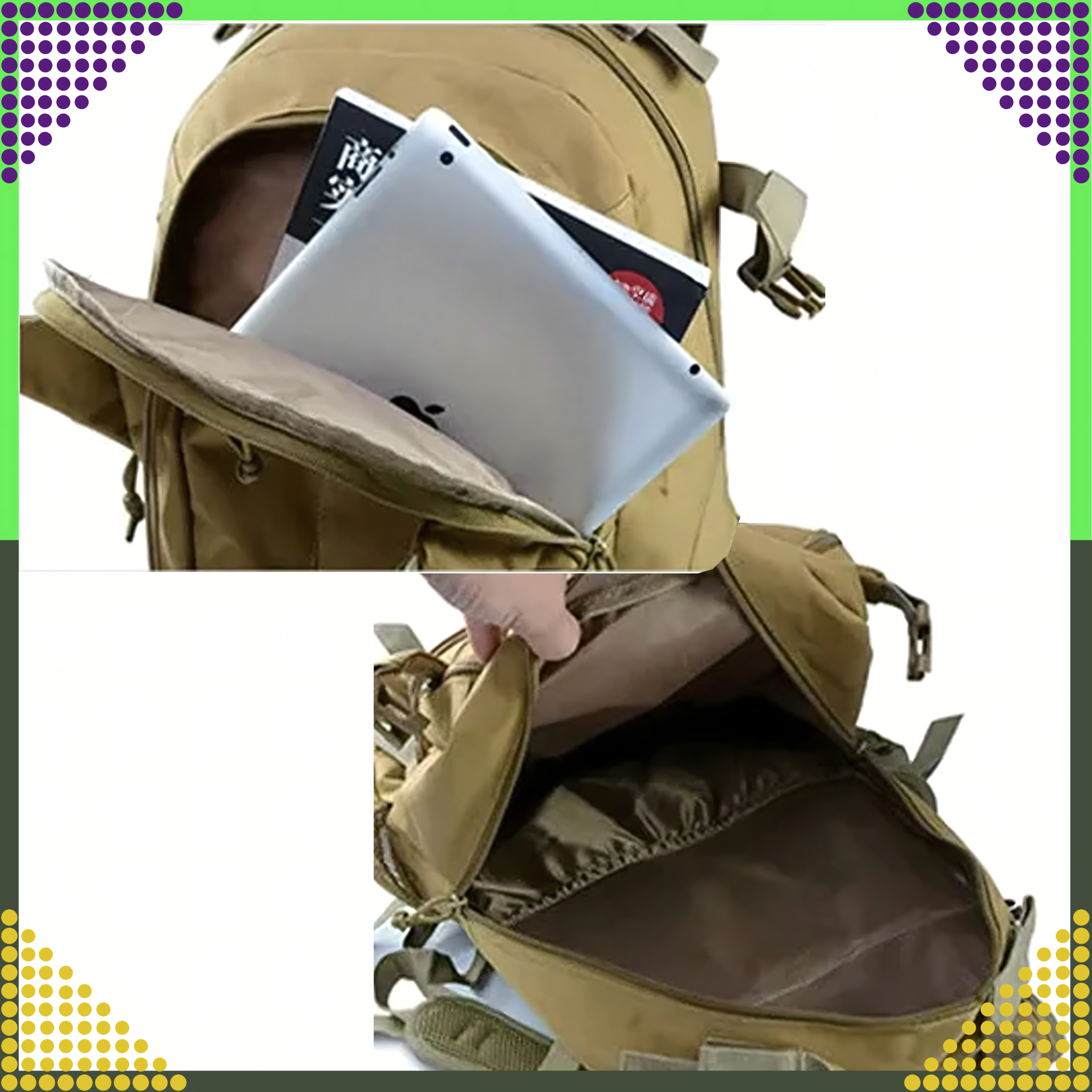 Military Tactical School Backpack Travel Tourist Military Men's 30L