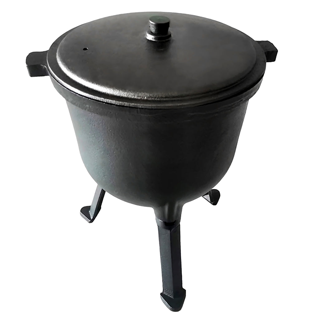 66x Malmist jahipott 10L kaanega, lõkke jaoks, seisval alusel