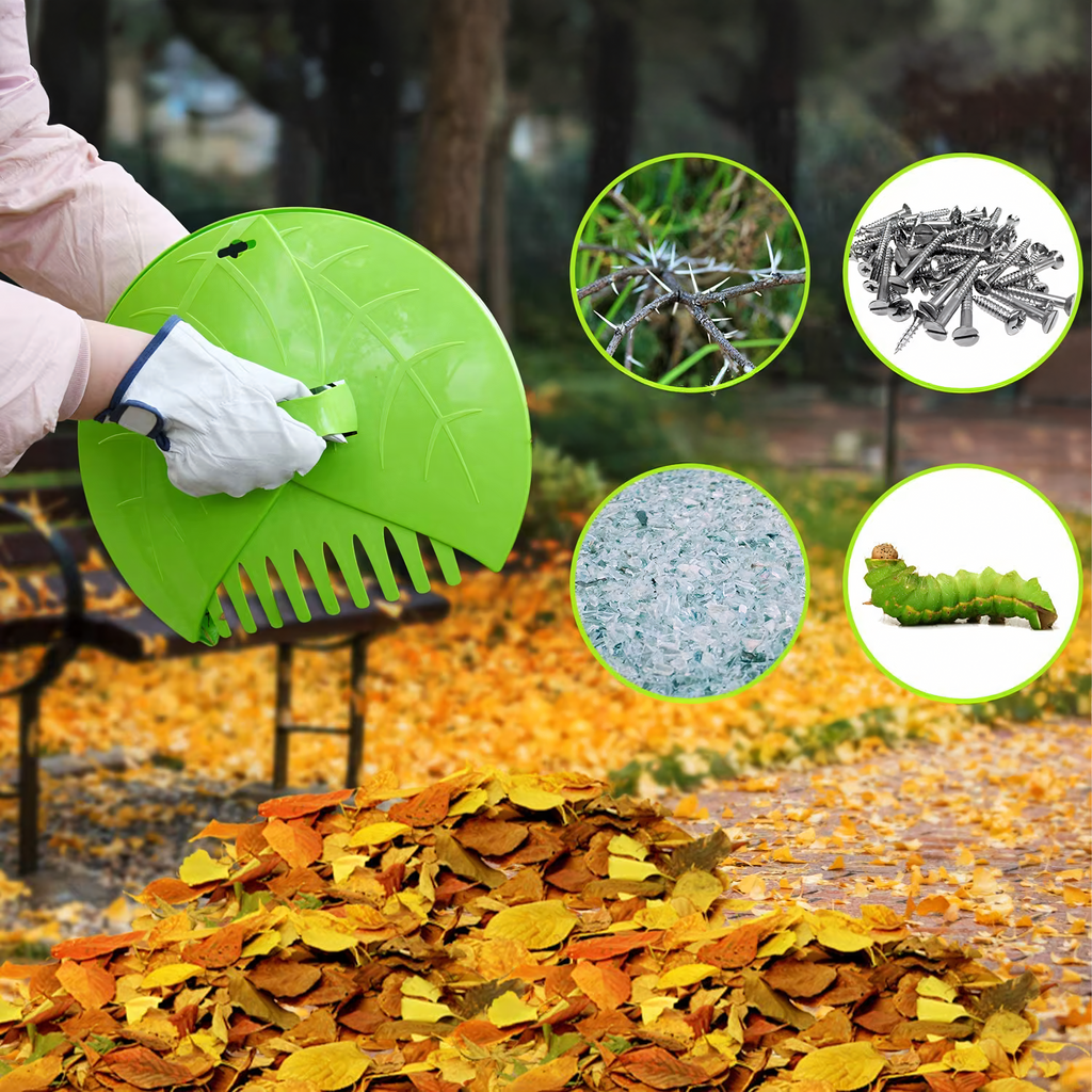 Plastikust lehe- ja murureha haarats 432 tk