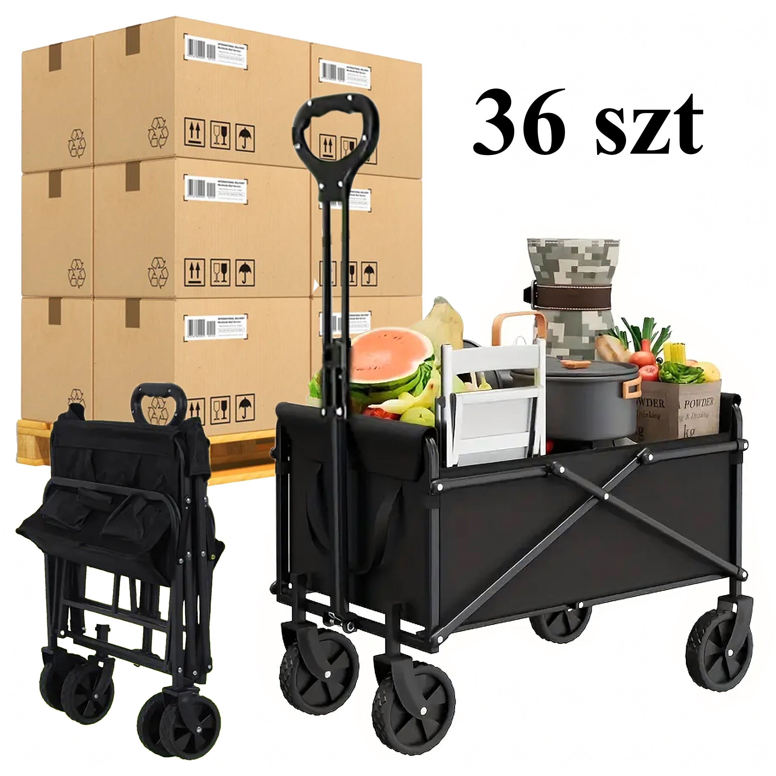 36 x Turisti Ranna Transpordi Aia Käru Kokkupandav Matka Kalapüügi 100kg