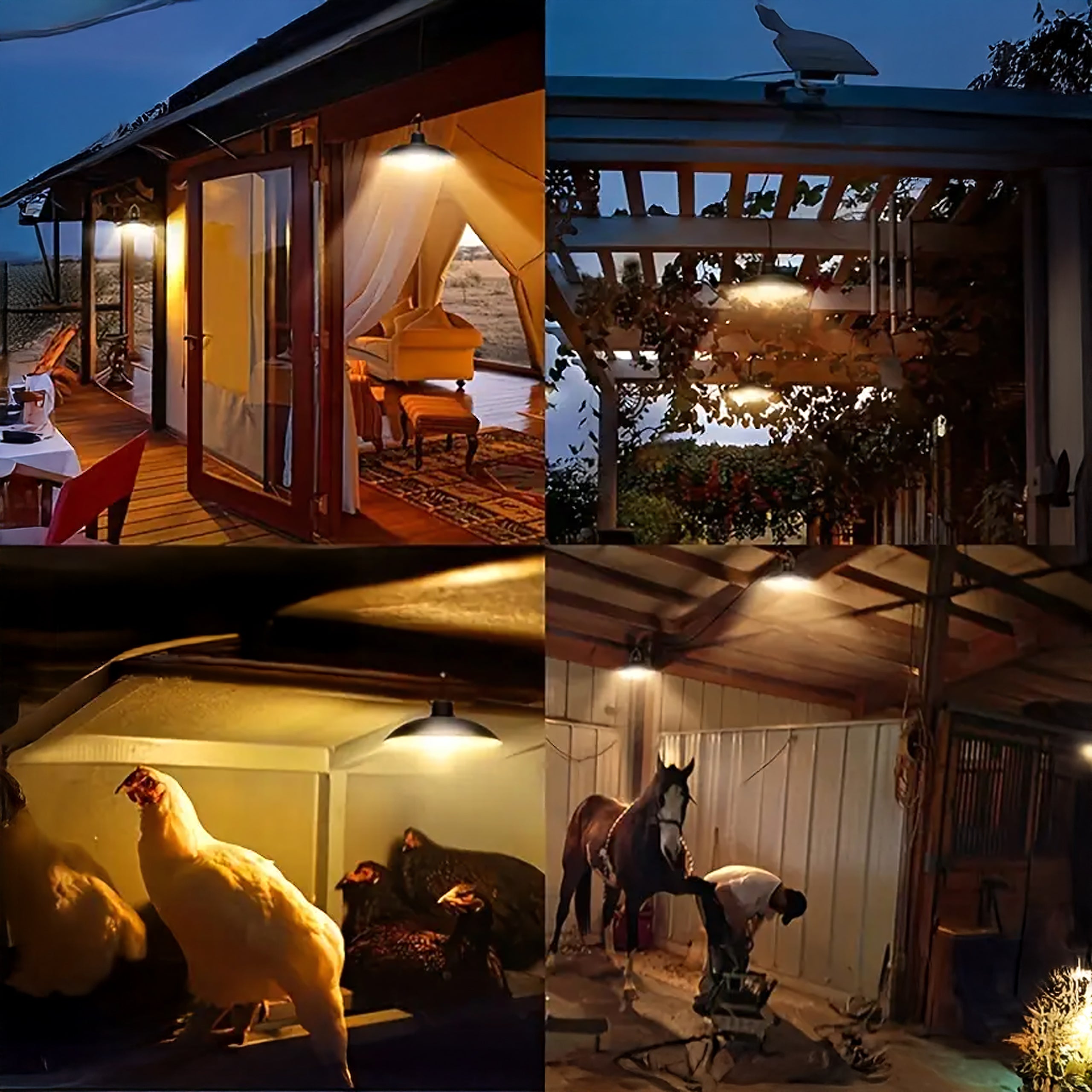 Solarne LED aialamp rippuv, hämarikuanduriga, lühter, kaugjuhtimispuldiga (E18)