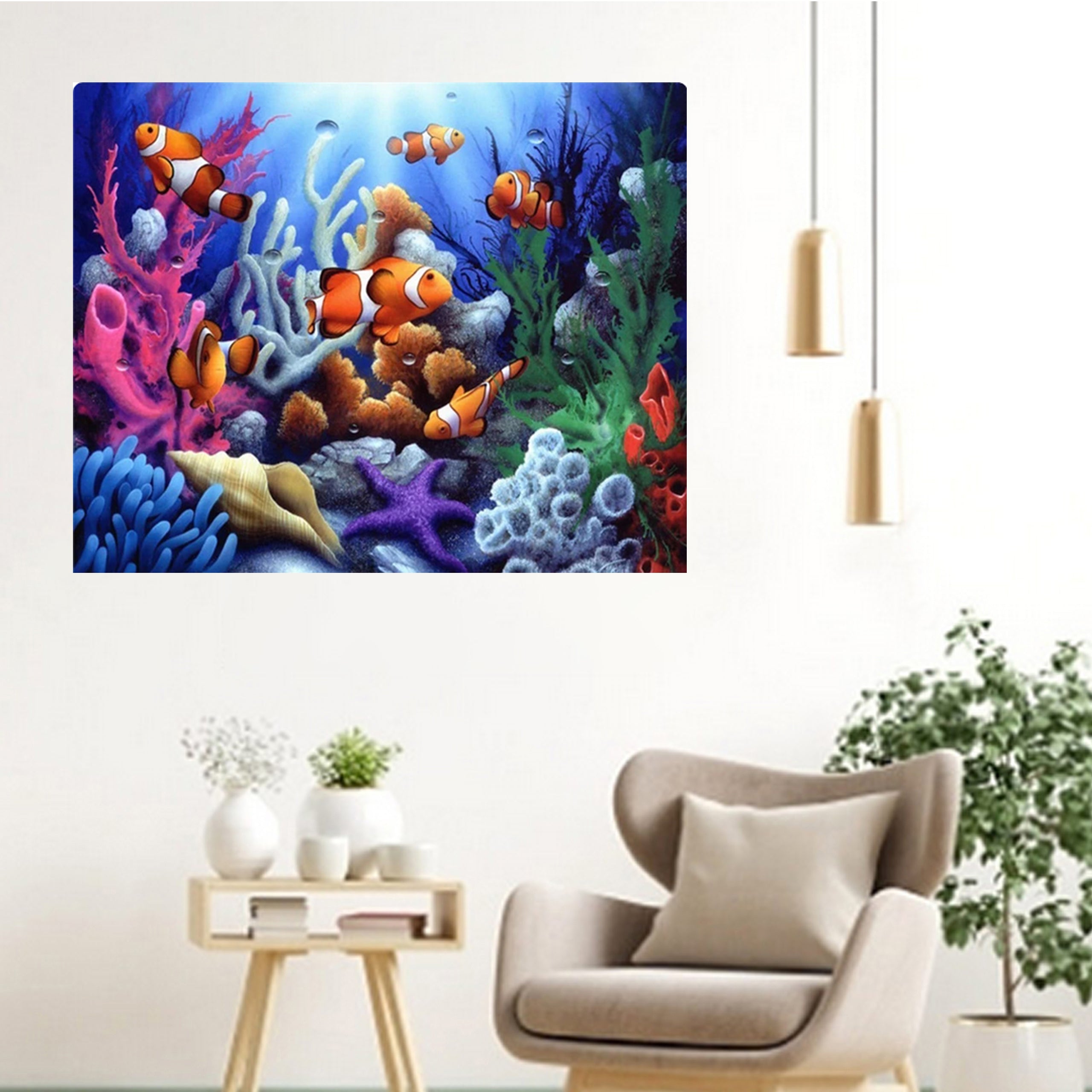 Numbrite järgi maalimise lõuend raamiga isetegemise komplekt pintslite ja värvidega 40x50