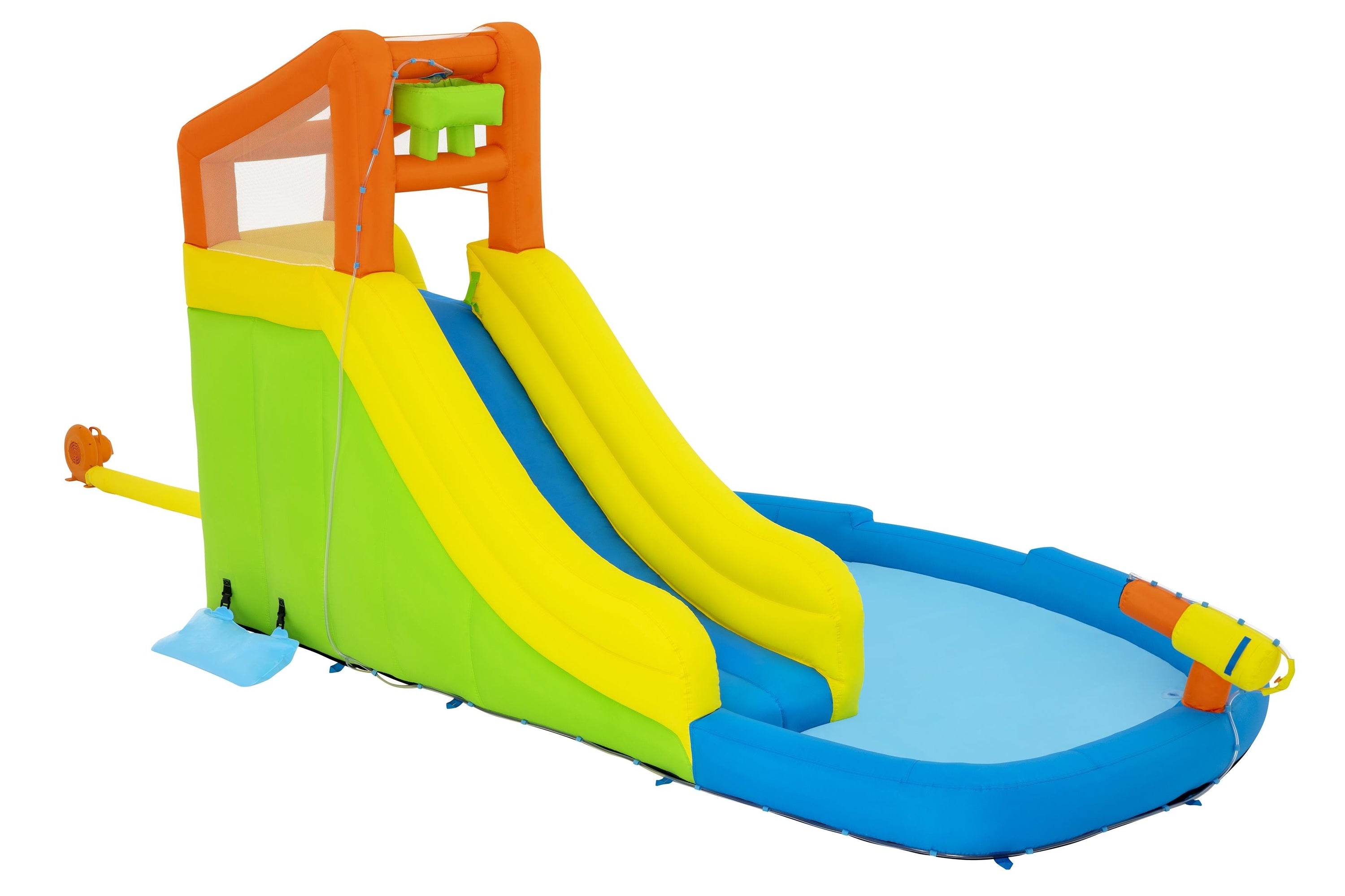 Bestway 53478 täispuhutav mänguväljak veekeskus liumäega + puhur