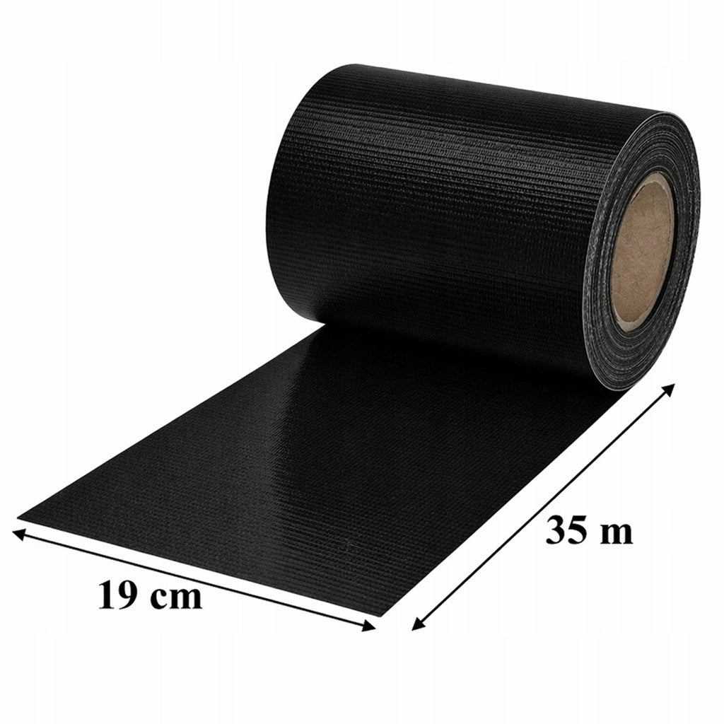 4 x Garden Fence Tape 19 cm x 35 m Black UV Protection