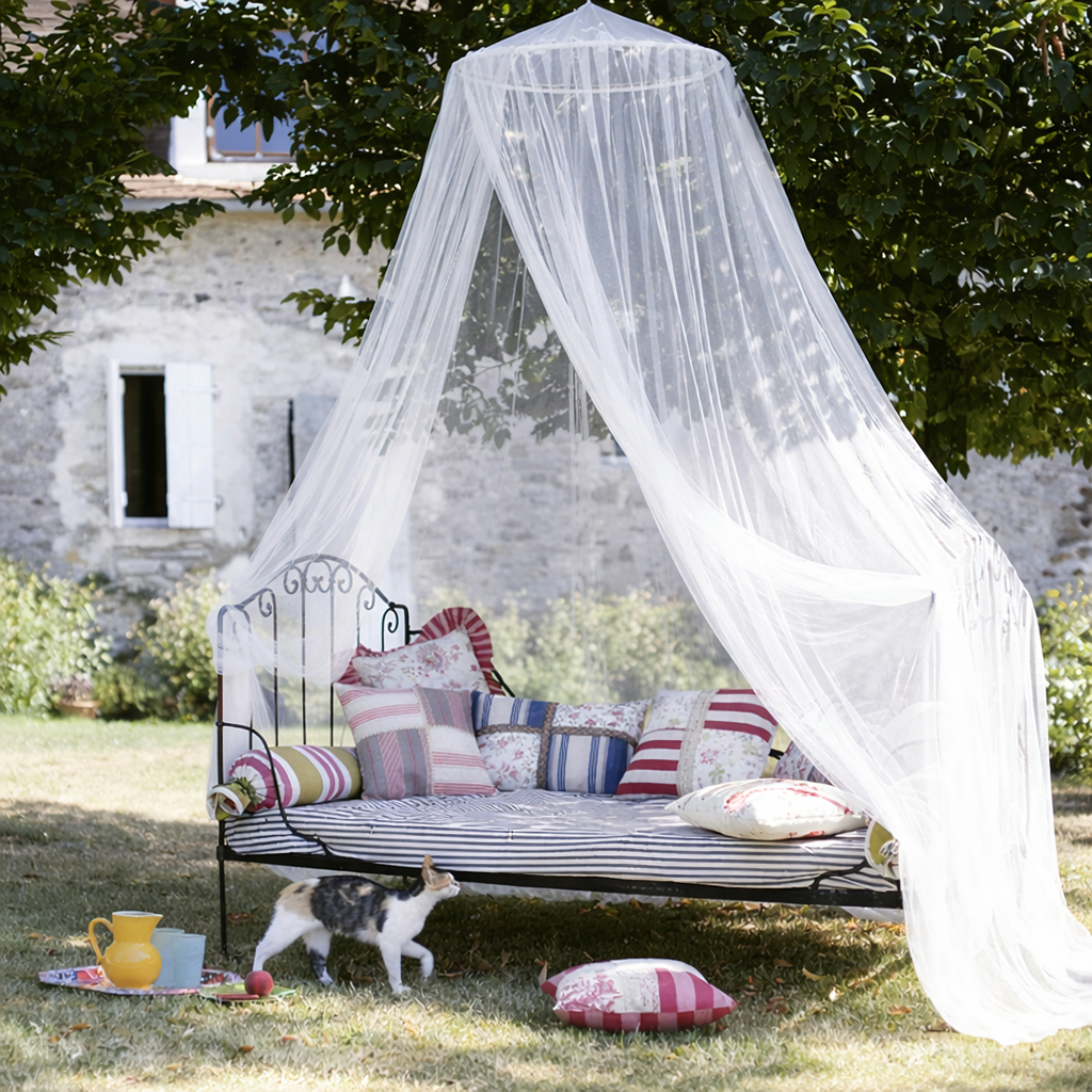 Sääsevõrk-katus voodile, suur putukavõrk kardin