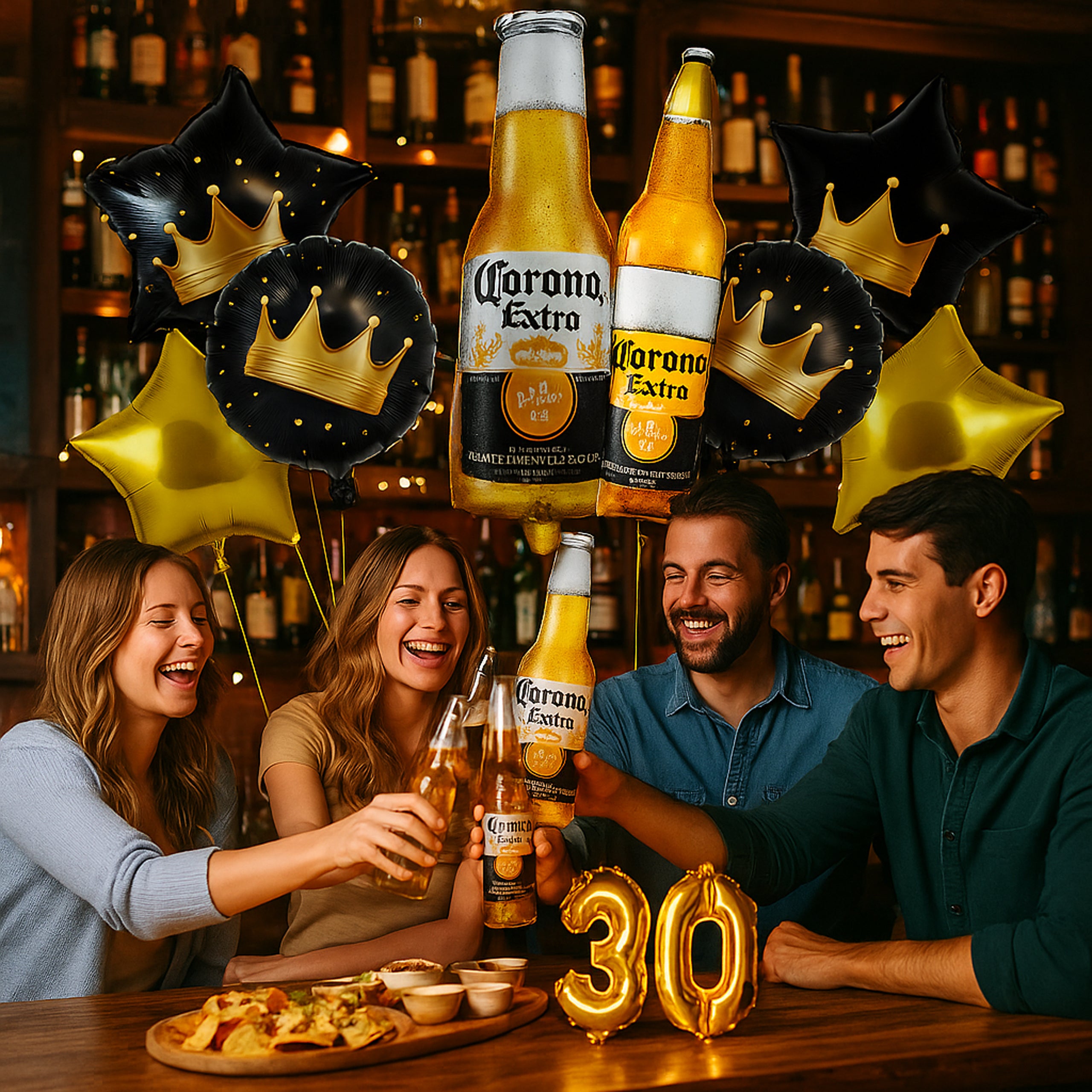 Sünnipäeva õhupallide komplekt peoks Corona Beer Bottle sünnipäevakingitus